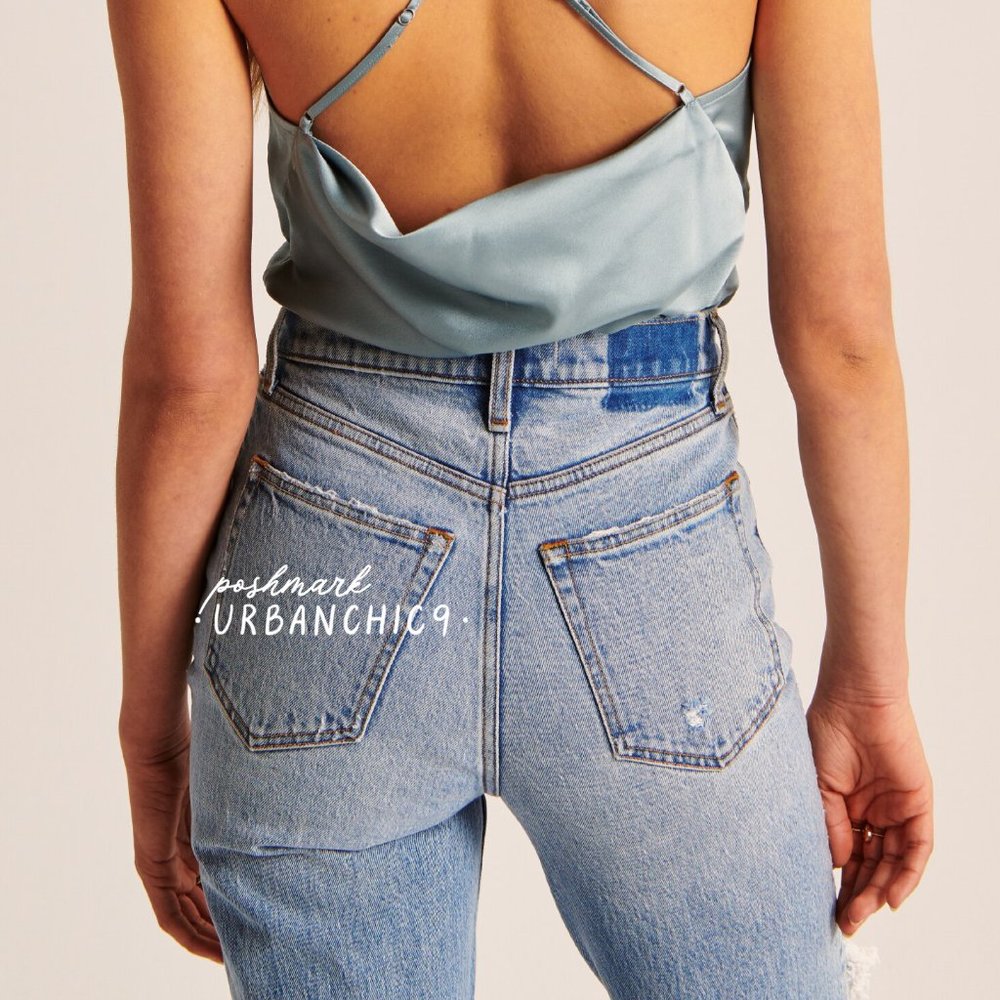 ABERCROMBIE 90s Ultra High Rise Straight Jean 24 - Picture 2 of 15